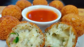 POTATO CHEESE BALLS l आलू और चीज़ बॉल्स l Party Snacks l Evening Snack l BYB Cooking