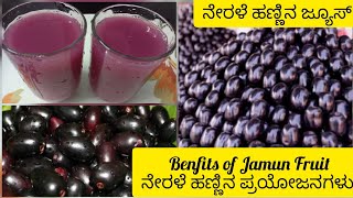 ಶುಗರ್(Diabetes) ಇರುವವರಿಗೆ ನೇರಳೆ ಹಣ್ಣು ರಾಮಬಾಣ#ನೇರಳೆ ಹಣ್ಣಿನ ಜ್ಯೂಸ್#Jamun juice#Healthy juice