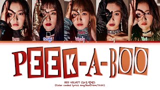 RED VELVET 레드벨벳 PEEK-A-BOO 피카부 (Color coded lyrics eng/han/rom/가사)