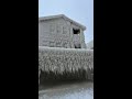 Lake Erie Waterfront Home Covered in Shaggy Coat of Ice Following Buffalo Blizzard