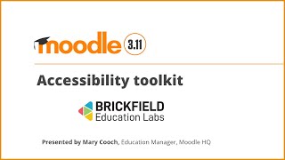 Accessibility toolkit in Moodle 3 11