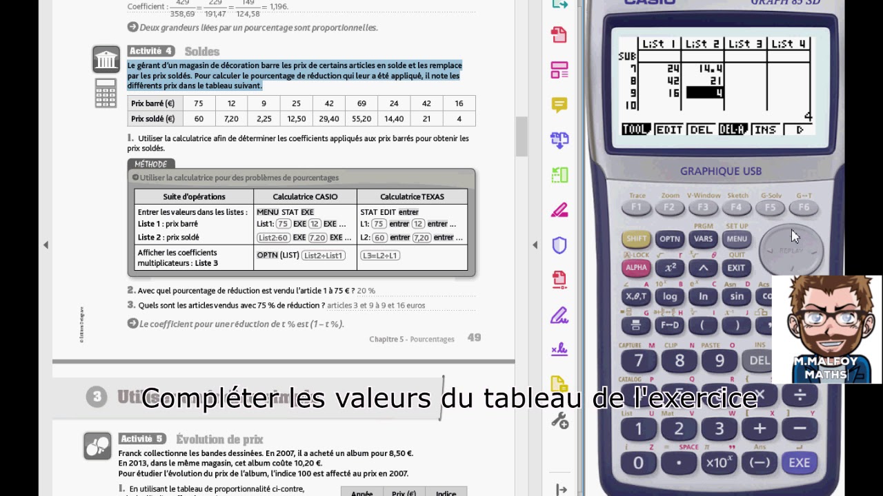 Tuto Calculatrice Pourcentage - YouTube