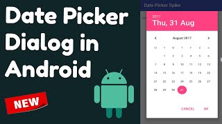 How to Create DatePickerDialog in Android App | Android Studio Tutorials