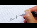 Cursive Calligraphy with a Ballpoint Pen | Calligraphy Cursive Handwriting