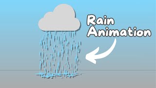 Rain Animation With Lightning Cloud using Html, Css And JavaScript