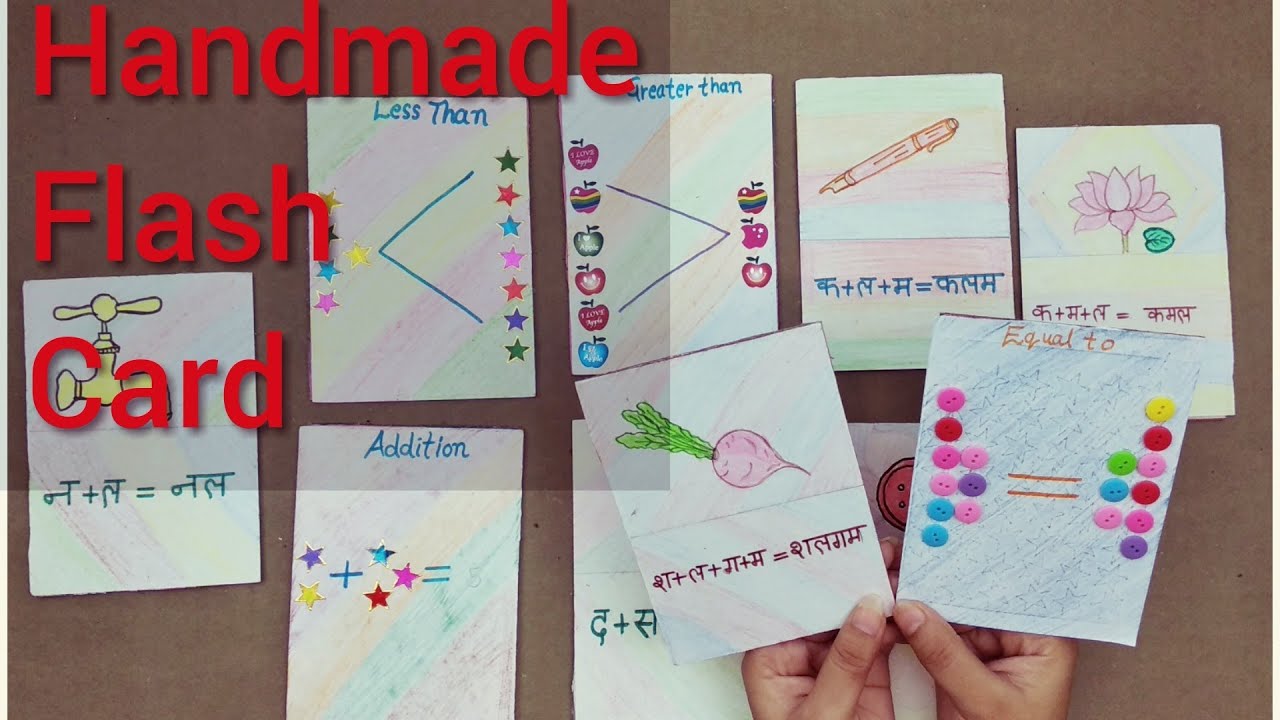 Diy: FlashCard Making!Diy:How To Make Flash Cards At Home For Lkg ...