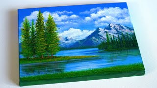 Acrylic Landscape Painting | Easy for Beginners