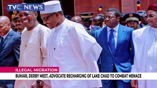 Buhari, Idriss Derby Meet In Abuja, Advocate Recharging Lake Chad To Combat Illegal Migration