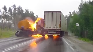 INSANE CAR CRASHES COMPILATION 2024 - IDIOT IN CARS/ TRUCK - Best Of Near Miss C