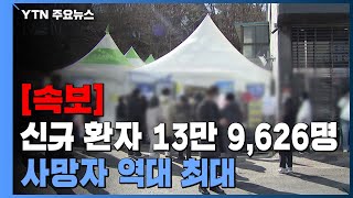 [속보] 코로나19 신규 환자 13만 9,626명...사망자 역대 최대 / YTN