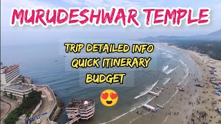 Murudeshwar Temple Karnataka Trip Detailed Info | मुरुदेश्वर | Murudeshwar Quick Itinerary \u0026 Budget