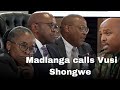 MK Party MP Vusi Shongwe will testify before the Madlanga Commission of Inquiry 