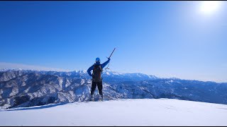 冬の越前甲〜大日山縦走