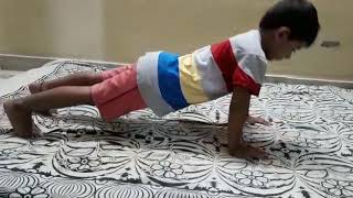 A School Boy Havish Reddy Practice Morning Push ups | For Good Health