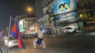 Cambodia Phnom Penh Trip Foods Street Foods Street Night time Veasna TV Travel in Cambodia