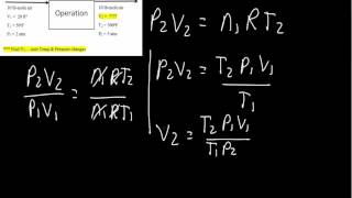 Change in Temp and Pressure on Volumetric Flow Rates (example)