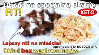 BIAŁKOWY obiad NOWOROCZNY lub na inne SPECJALNE okazje - Zgodny z Dietą ROZDZIELNĄ, LC i KETO