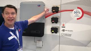 SPI 2019 | SMA's Mike Mahon gives a tour of the SMA storage bundle and Core1 commercial inverter