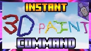 Minecraft Paint: Command 3D Art Paintbrush (Vanilla!)