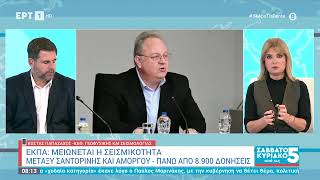 Κ.Παπαζάχος για σεισμούς:«Αυτή τη στιγμή τα μηνύματα είναι αισιόδοξα για την εξέλιξη του φαινομένου»