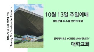 2024.10.13 | 추수감사주일 / 성령강림 후 스물 한번째 주일