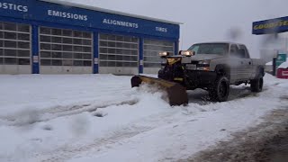 DURAMAX DIESEL TUNED SNOW REMOVAL Race to Plow Truck