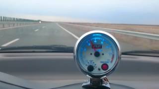 114 HP boosted Matiz - sample acceleration - 5'th gear - partial throttle