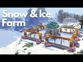 SNOW & ICE FARM | Minecraft Tutorial | Java & Bedrock [1.21+]