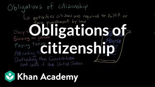 Obligations of citizenship | Citizenship | High school civics | Khan Academy
