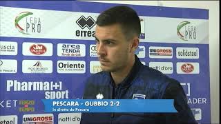Pescara - Gubbio 2-2 Pontisso: "Finalmente ho fatto gol"