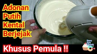 Video Full Cara Memixer Adonan Putih Kental Berjejak Khusus Pemula Agar Berhasil Membuat Cake