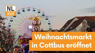 Cottbus | Weihnachtsmarkt der 1.000 Sterne mit Stollenanschnitt eröffnet, Neuerungen \u0026 Highlights