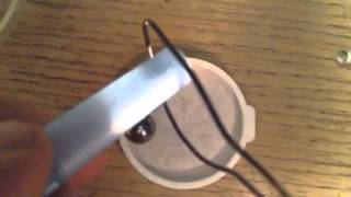 Soldering gun weakens small neodymium magnet.