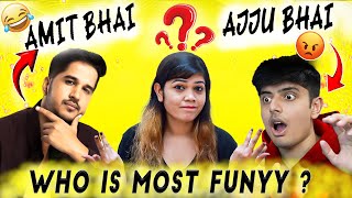 Ajju bhai & Amit bhai funny moments 😂😂 || Reaction @TotalGaming093 @DesiGamers_