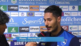 Pineto - Pescara 1-0 Aloi: "La mia occasione avuta da mezzala, ma gioco dove serve"