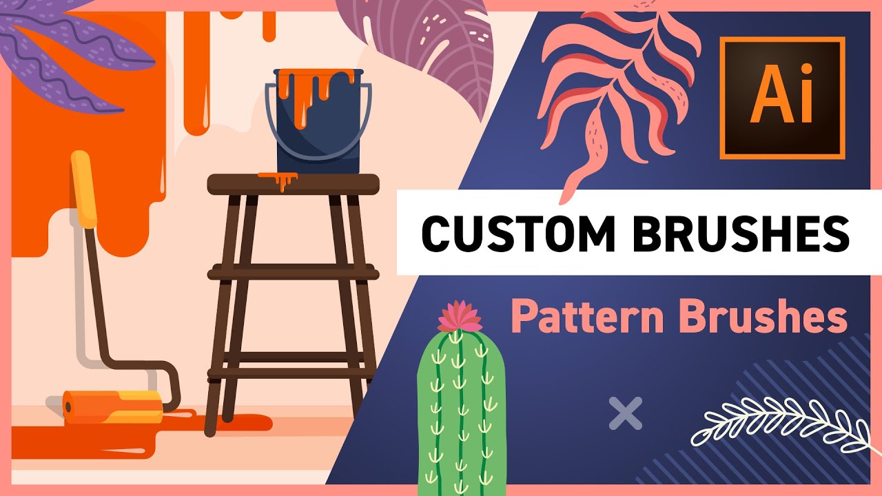 How To Create Custom Brushes In Illustrator Part 2 Youtube