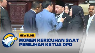 Anggota Tak Sepakat Cara Pemilihan Ketua, Sidang DPD Ricuh - [Newsline]