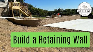 Versa Lok Square Foot Retaining Wall Construction