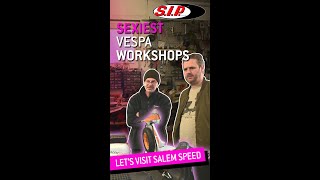 Visiting SALEM SPEED in SCHMILAU | SEXIEST VESPA WORKSHOPS 🛵🔧 #shorts