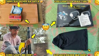 NEW FOG LIGHT FOR BIKE 😊REPLACE RING LIGHT ME DENT THA🤬1000+ SHOPPING IN FLIPKART|Daily vlog|