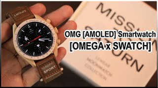 Latest Omega Swatch Moonswatch Replica - [Unboxing OMG AMOLED Smartwatch]