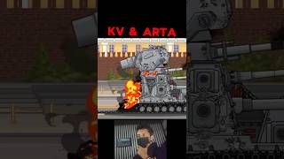 Morok kv-6 vk-44 arta robo Stalin sad edit 😥#cartoon #tank #games #homeanimations