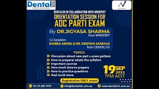 ADC Written Exam New Pattern Orientation by Dr .Jigyasa Sharma