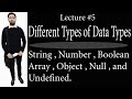 JavaScript Data Types Tutorial in Hindi / Urdu (Lecture #5)