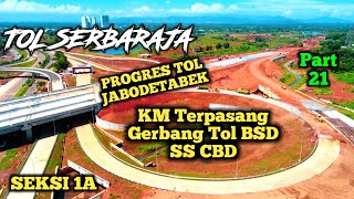 BSD TOLL GATE ROAD TOWARDS JAKARTA AND BALARAJA AT CBD junction