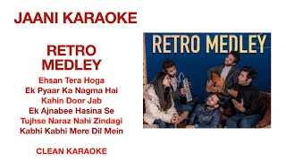 Bollywood RETRO MEDLEY| Unplugged Cover Karaoke_With Scrolling Lyrics Eng