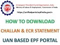 How to download Challan and ECR statement