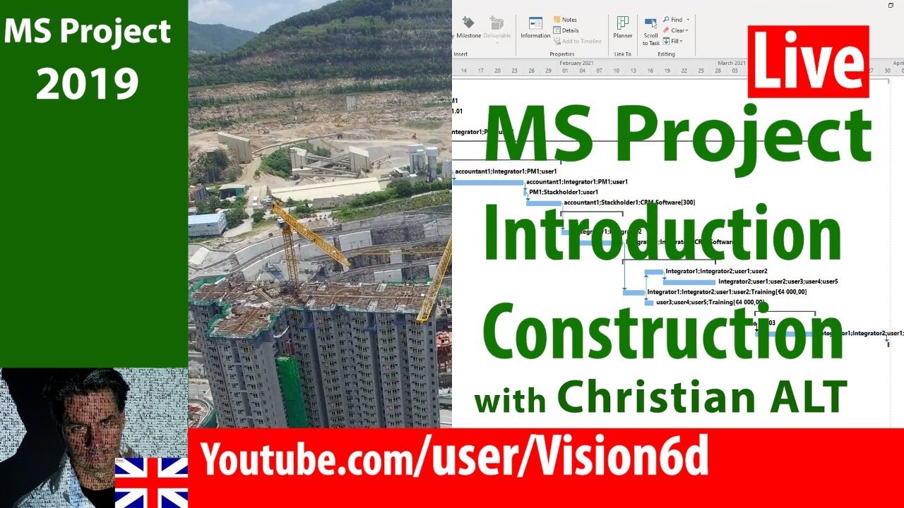 Ms Project 2019 Introduction To Microsoft Project In Construction #2 ...