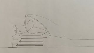 Sydney Opera House drawing /how to draw Sydney Opera House /Famous monuments drawing/ pencil drawing