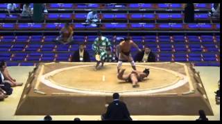 Amanoshima vs Chikarayama Day 1 Sumo Nagoya Basho July 2014